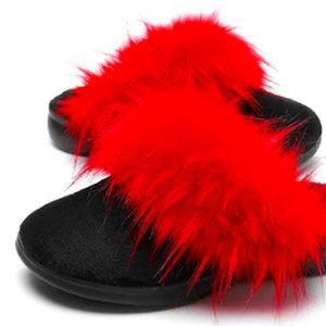 Fuzzy House Shoes with Arch Support Orthotic Heel Cup Sandals Slippers for Women